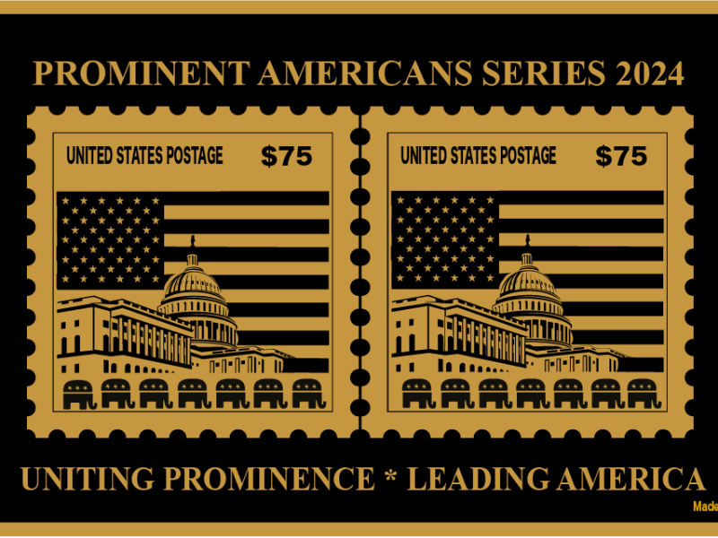 Prominent Americans 2024 Golden Series Stamps